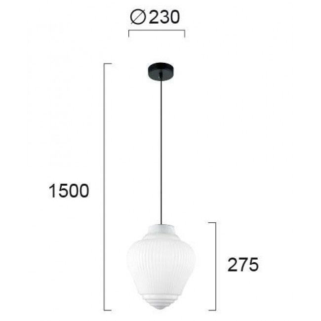 Φωτιστικό Μονόφωτο E27 Λευκό Και Μαύρο Boho 4187800 VIOKEF
