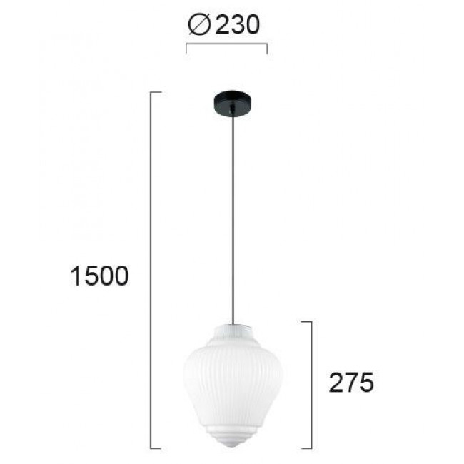 Φωτιστικό Μονόφωτο E27 Λευκό Και Μαύρο Boho 4187800 VIOKEF