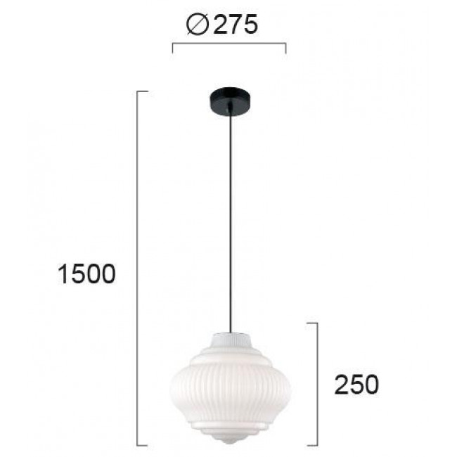 Φωτιστικό Μονόφωτο E27 Λευκό Και Μαύρο Boho 4187900 VIOKEF