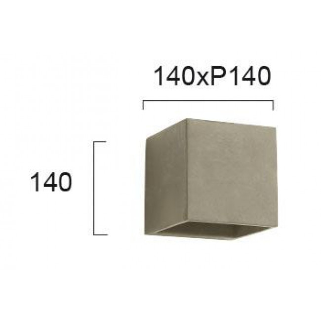 Απλίκα LED 12W 3000k Γκρι Samos 4189201 VIOKEF