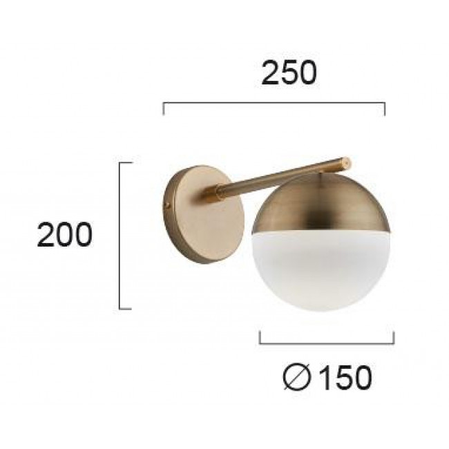 Απλίκα E27 Οξυντέ Violla 4190500 VIOKEF