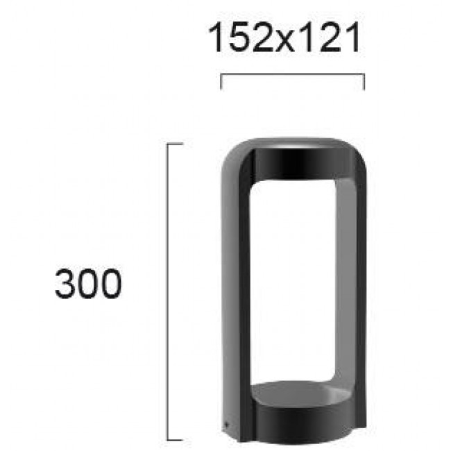 Φωτιστικό Κολώνα LED 13W 3000k Ανθρακί Jason 4190700 VIOKEF