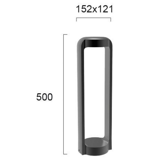 Φωτιστικό Κολώνα LED 13W 3000k Ανθρακί Jason 4190800 VIOKEF