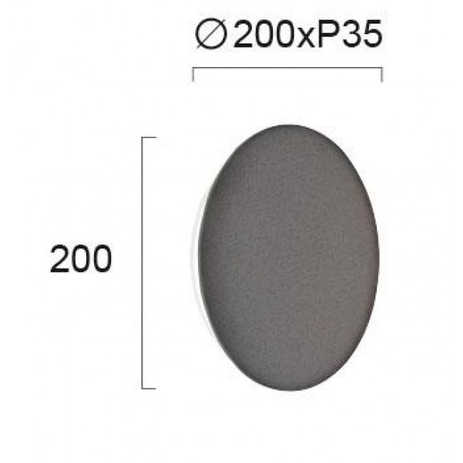 Απλίκα LED 4.5W 3000k Ανθρακί Kyklos 4193702 VIOKEF
