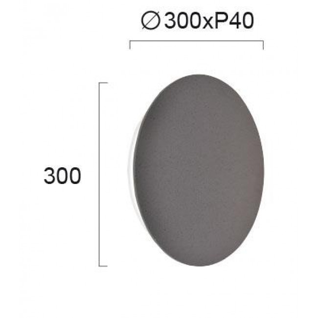 Απλίκα LED 9W 3000k Ανθρακί Kyklos 4193802 VIOKEF