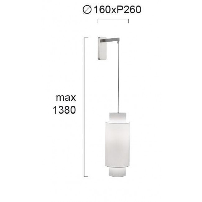 Απλίκα E27 Λευκό Και Νίκελ Maya 4196200 VIOKEF
