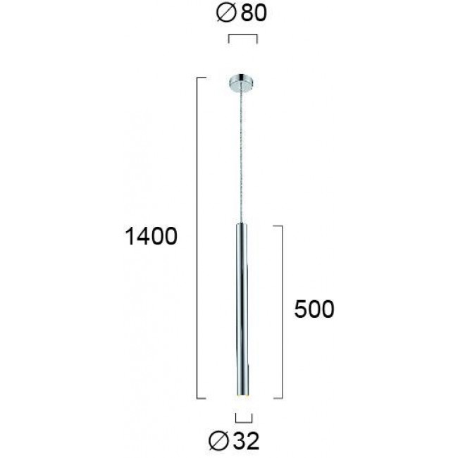 Φωτιστικό LED 5W 3000k Χρώμιο Elliot 4201701 VIOKEF
