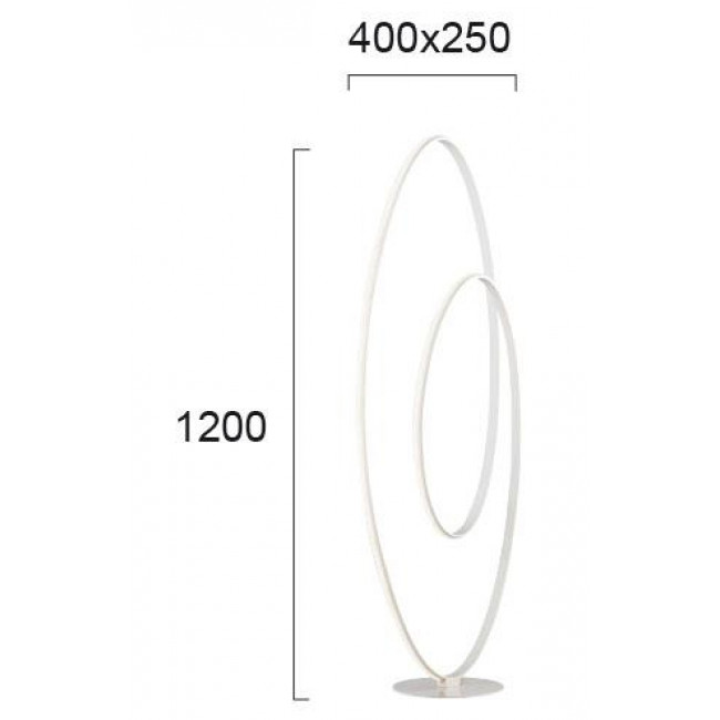 Φωτιστικό Δαπέδου LED 32W 3000k Λευκό Cozi 4202300 VIOKEF
