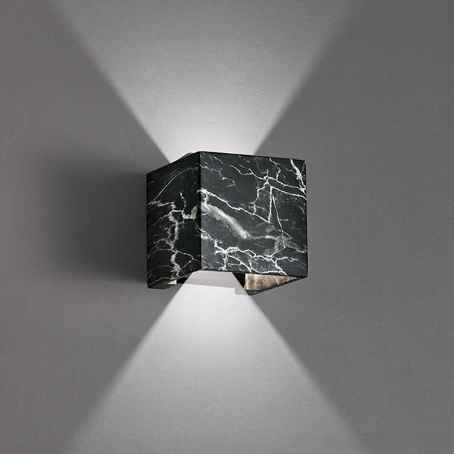 Απλίκα LED 12W 3000k Μαύρο Μάρμαρο Davos 4202803 VIOKEF