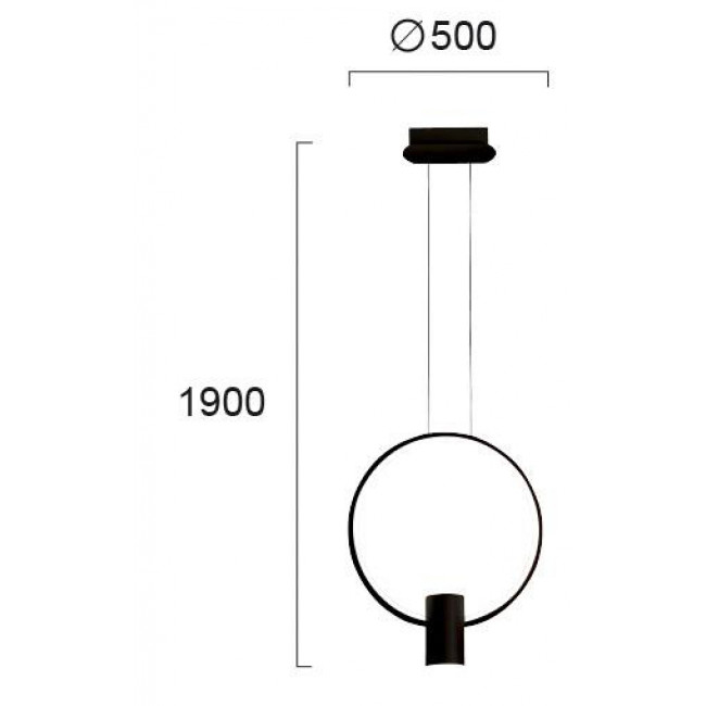 Φωτιστικο LED 28W 3000k Μαύρο Sindy 4205901 VIOKEF