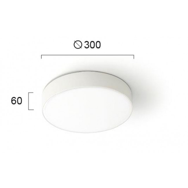 Πλαφονιέρα LED 24W 3000k Λευκό Donousa 4209401 VIOKEF