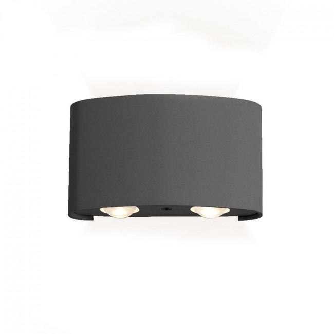 Απλίκα LED 4W 3000k Ανθρακί Twist 4211001 VIOKEF