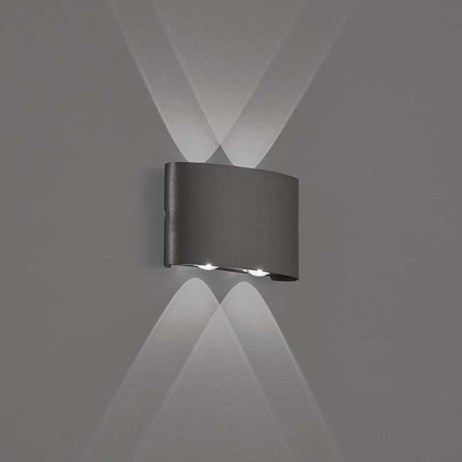 Απλίκα LED 4W 3000k Ανθρακί Twist 4211001 VIOKEF