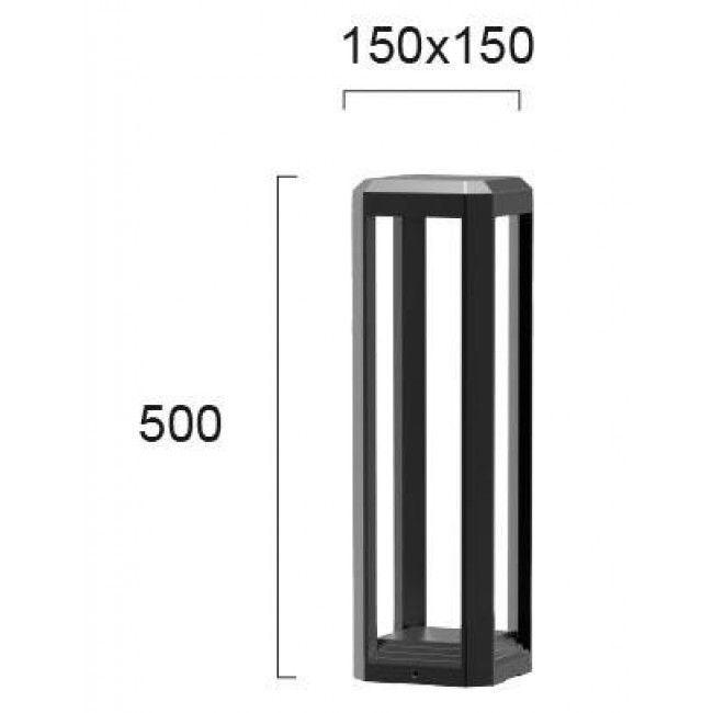 Φωτιστικό Κολώνα LED 13W 3000k Ανθρακί BIOS 4213000 VIOKEF