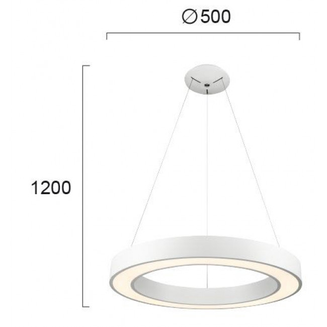 Φωτιστικό LED 38W 3000k Λευκό Apollo 4214000 VIOKEF