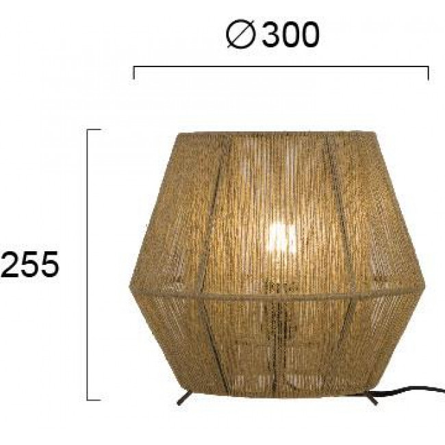 Πορτατίφ E27 Μπεζ Zaira 4214202 VIOKEF