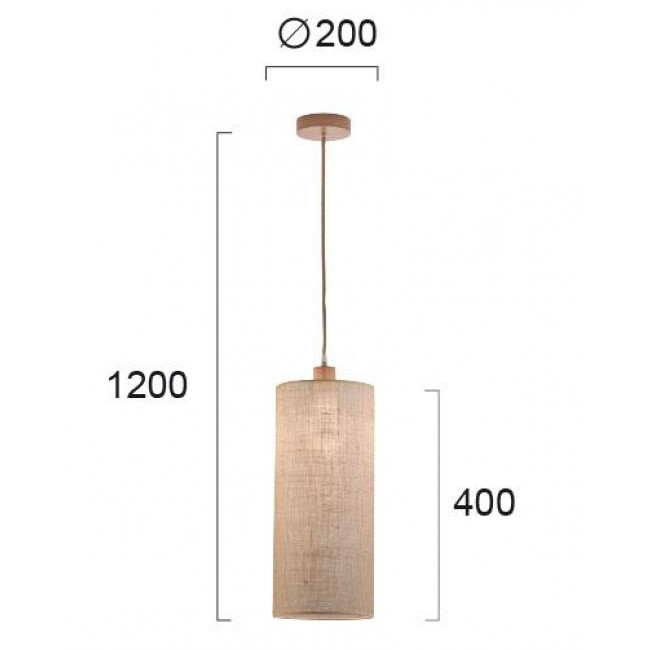 Φωτιστικό Μονόφωτο E27 Φυσικό Senso 4216300 VIOKEF