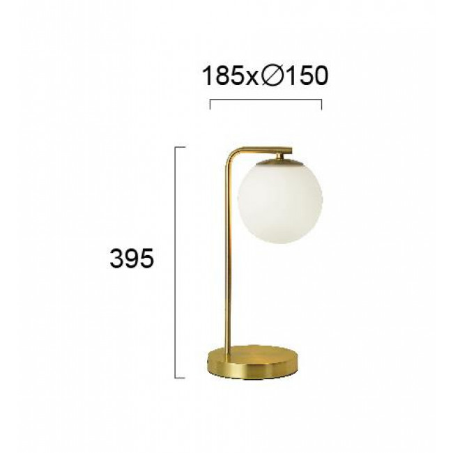 Πορτατίφ E14 Χρυσό Danae 4219300 VIOKEF
