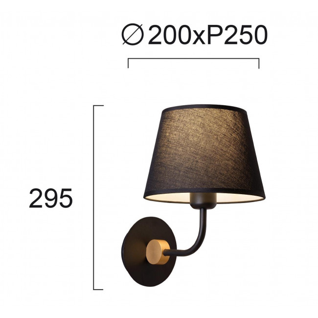 Απλίκα E27 Μαύρο Largo 4221300 VIOKEF