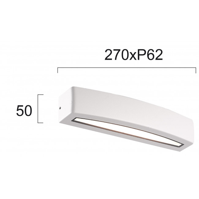 Απλίκα LED 12W 3000K Λευκό Rio 4223300 VIOKEF