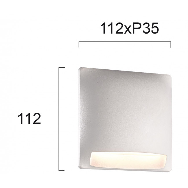 Απλίκα LED 3W 3000k Λευκό Mode 4223900 VIOKEF
