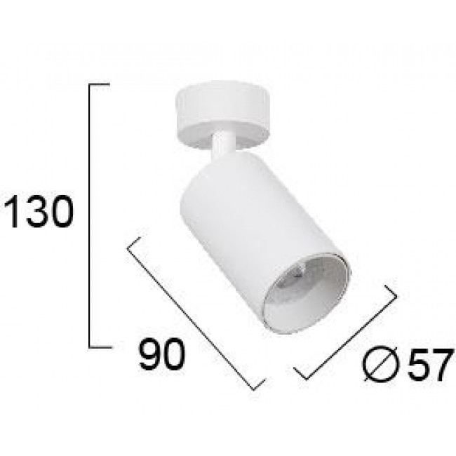 Σποτ Οροφής GU10 Λευκό Stage 4224700 VIOKEF