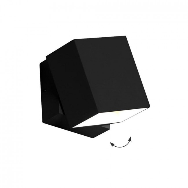 Απλίκα LED 6W 3000k Μαύρο Quadro 4226300 VIOKEF