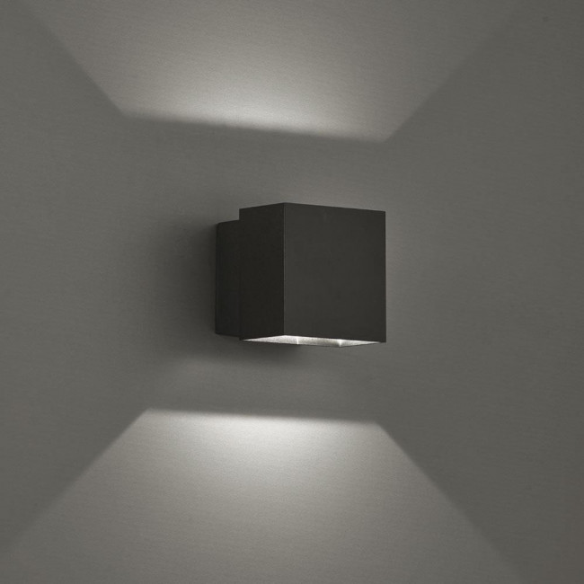 Απλίκα LED 6W 3000k Μαύρο Quadro 4226300 VIOKEF