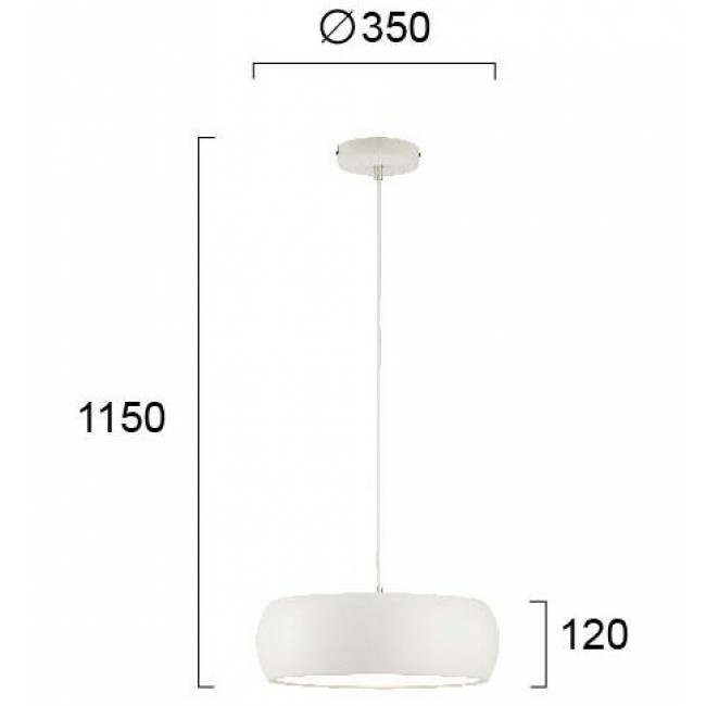 Φωτιστικό LED 24W 3000k Λευκό Sali 4227600 VIOKEF