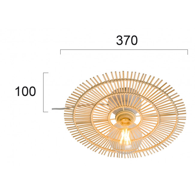 Απλίκα E27 Φυσικό Leta 4227900 VIOKEF