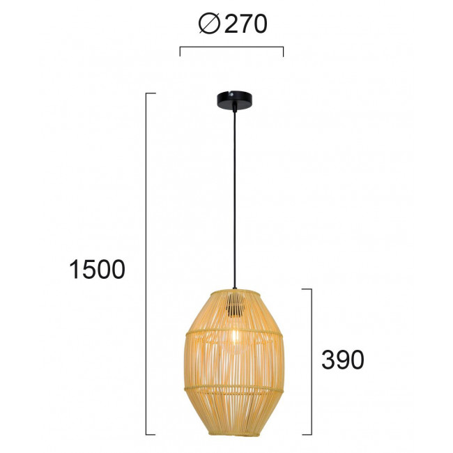 Φωτιστικό Μονόφωτο E27 Φυσικό Anteo 4228400 VIOKEF