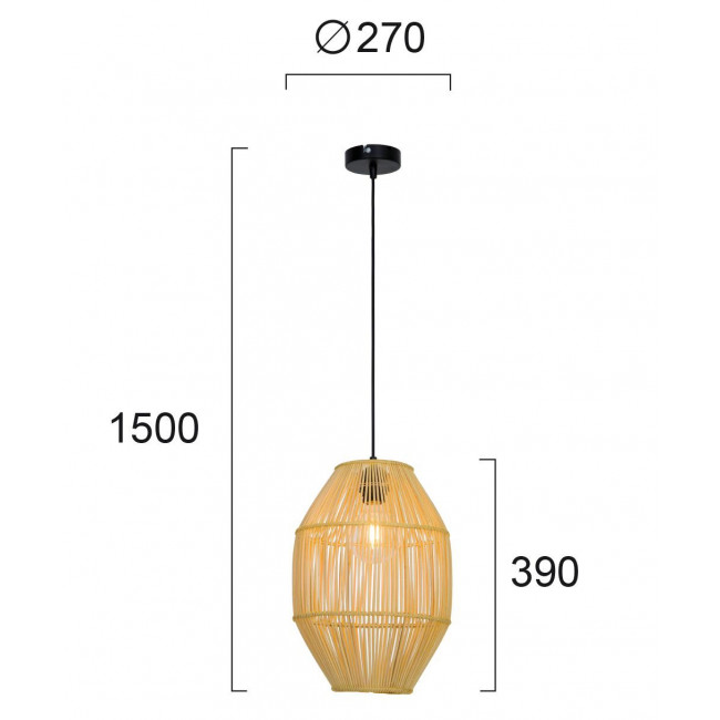 Φωτιστικό Μονόφωτο E27 Φυσικό Anteo 4228400 VIOKEF