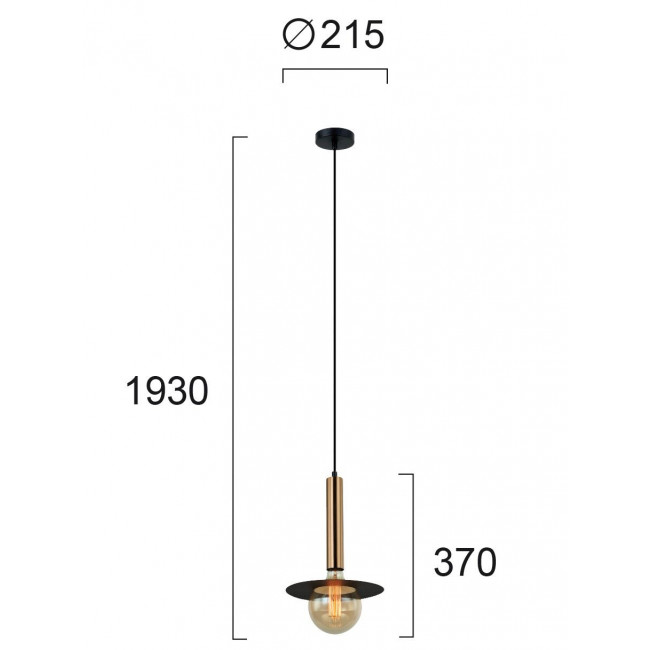 Φωτιστικό Μονόφωτο E27 Χρυσό Louis 4230501 VIOKEF