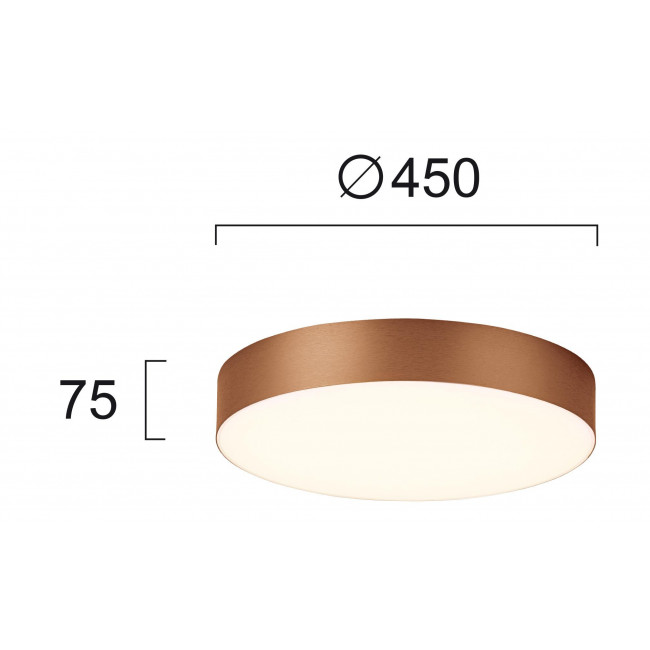 Πλαφονιέρα LED 40W 3000k Καφέ Bruce 4235301 VIOKEF