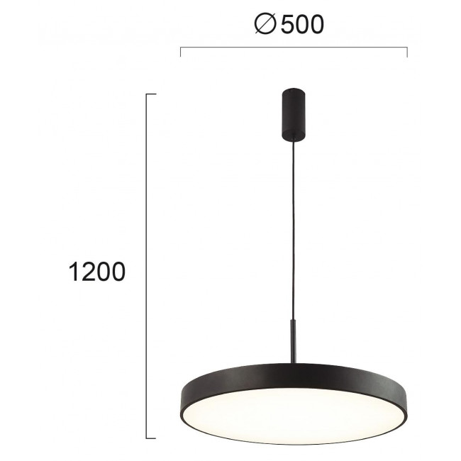Φωτιστικό LED 40W 3000k Μαύρο Madison 4235601 VIOKEF