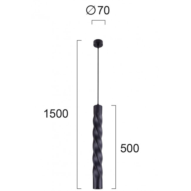 Φωτιστικό Μονόφωτο GU10 Μαύρο Marley 4236500 VIOKEF
