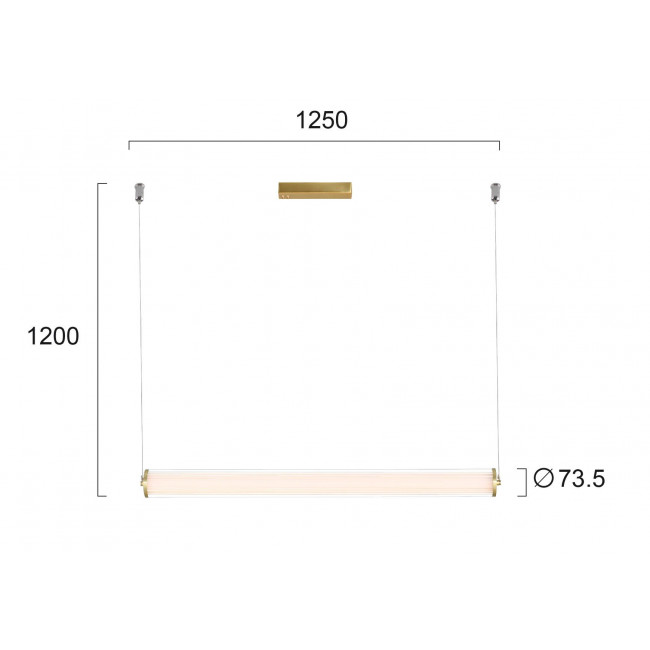 Φωτιστικό LED 45W 3000k Χρυσό Frida 4237800 VIOKEF