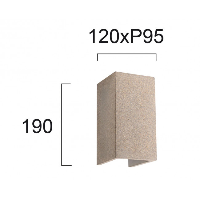 Απλίκα LED 12W 3000K Γκρι Τrick 4240900 VIOKEF