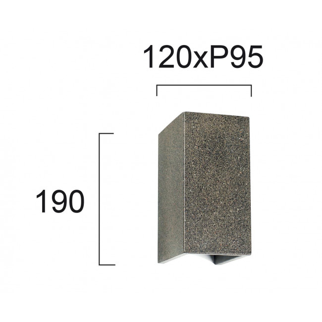 Απλίκα LED 12W 3000K Τσιμέντο Τrick 4240901 VIOKEF