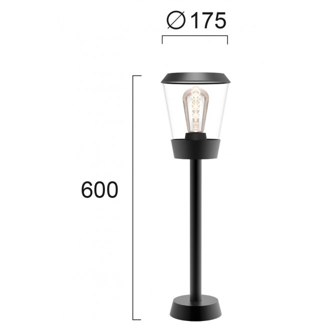 Φωτιστικό Κολώνα E27 Ανθρακί Sirio 4242600 VIOKEF