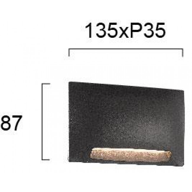 Απλίκα LED 3W 3000k Ανθρακί Mode 4243201 VIOKEF