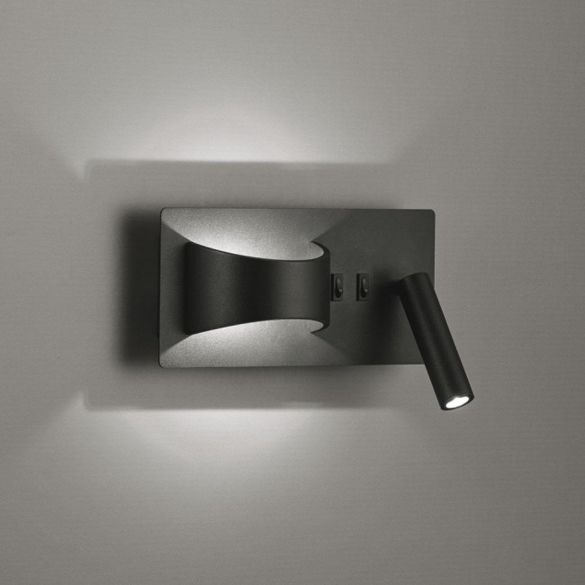 Απλίκα LED 8W 3000K Μαύρο Jake 4243300 VIOKEF