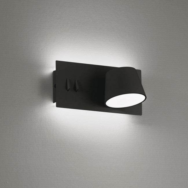 Απλίκα LED 18W 3000k Μαύρο Sam 4243400 VIOKEF