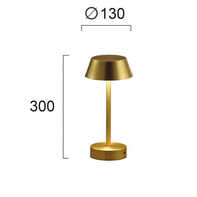 Πορτατίφ LED 6W 3000k Χρυσό Princess 4243700 VIOKEF