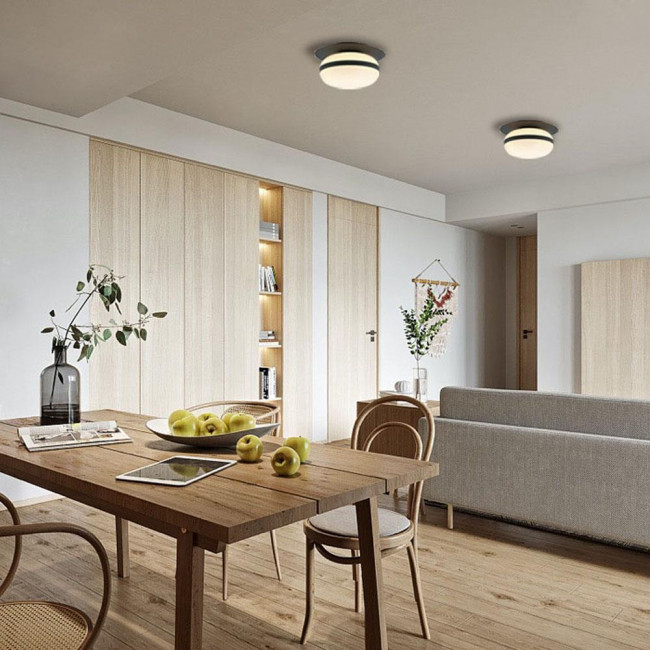 Πλαφονιέρα E27 Μαύρο Και Λευκό Palma 4245700 VIOKEF