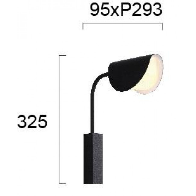 Απλίκα G9 Μαύρο Ada 4248200 VIOKEF