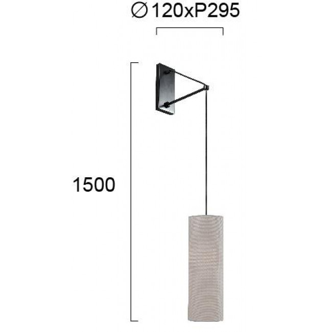 Απλίκα E27 Γκρι Salina 4249300 VIOKEF