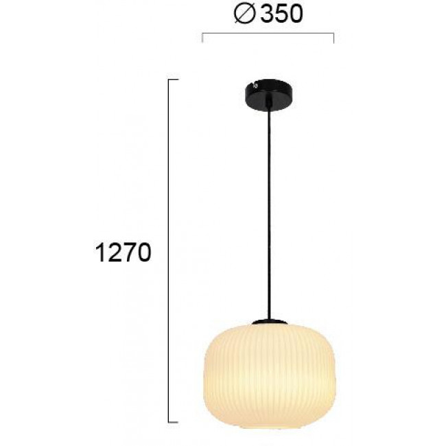 Φωτιστικό Μονόφωτο E27 Μαύρο Και Λευκό Astor 4253000 VIOKEF