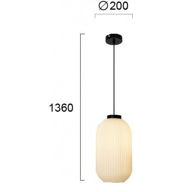 Φωτιστικό Μονόφωτο E27 Μαύρο Και Λευκό Astor 4253100 VIOKEF