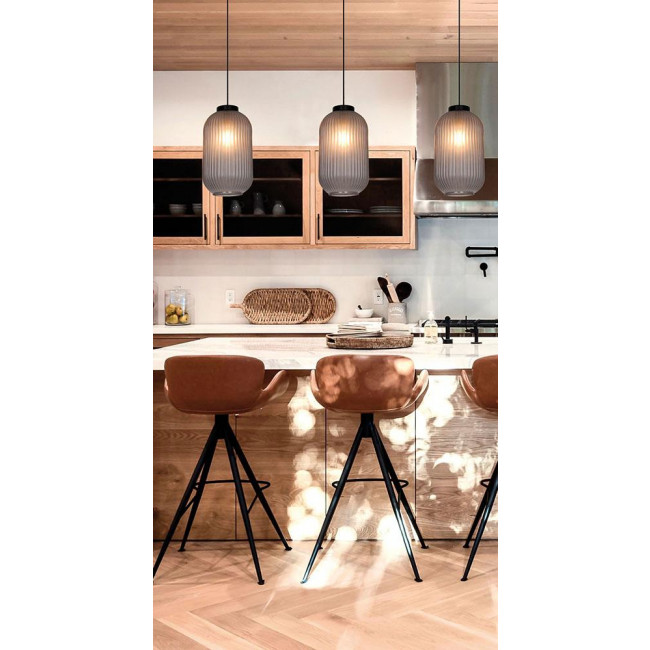 Φωτιστικό Μονόφωτο E27 Μαύρο Και Φυμέ Astor 4253101 VIOKEF